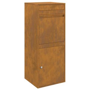 vidaXL Skrzynka na przesyłki z przechowywaniem Rdzawy 41 x 38 x 103 cm