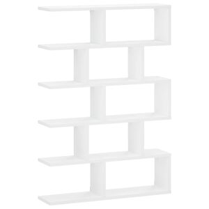 vidaXL P&oacute;łka ścienna Biały 70 x 17 x 101 cm Drewno inżynieryjne