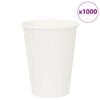 vidaXL Papierowe kubki, 1000 szt., 12oz, 300ml, biały