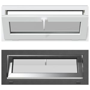 vidaXL Okno piwniczne RISOR 100 x 40 cm PVC i szkło