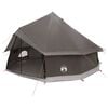 vidaXL Namiot Tipi Brązowy Szary 400 x 400 x 250 cm Poliester i Stal