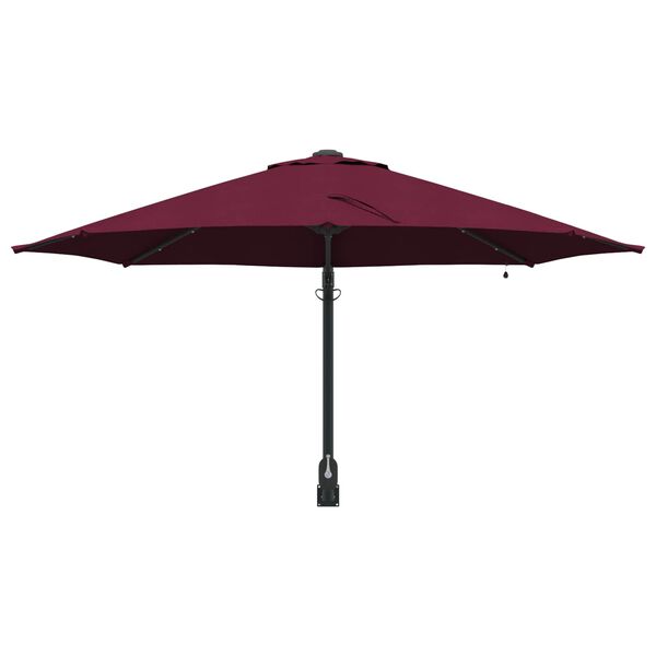 vidaXL Parasolka ogrodowa Bordeaux Czerwony 248 x 248 x 148 cm