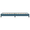 vidaXL Łóżko typu Box Spring bez materaca Ciemnoniebieskie 80x220 cm