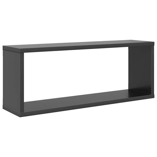 vidaXL P&oacute;łki ścienne kostki, 6 szt., szare, 60x15x23 cm