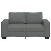 vidaXL Sofa 2-osobowa Ciemnoszara 120 cm Tkanina