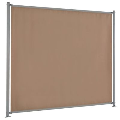 vidaXL Panel ogrodzeniowy z 2 słupkami, tkanina, 180x180 cm, taupe