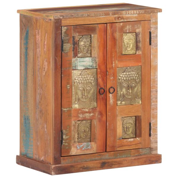 vidaXL Szafka z wizerunkiem Buddy, 60x35x75 cm, lite drewno odzyskane