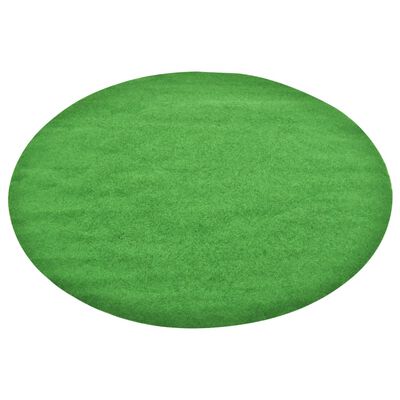 vidaXL Sztuczna trawa, spód z wypustkami, śr. 170 cm, zielona, okrągła