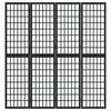 vidaXL Składany parawan 4-panelowy, styl japoński, 160x170 cm, czarny