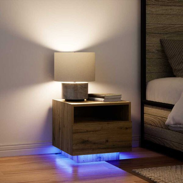 vidaXL Szafka Nocna z szufladą Dąb rzemieślniczy 40 x 39 x 37 cm