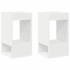 vidaXL Stolik końcowy 2 szt. Biały 30 x 30 x 56 cm Drewno inżynieryjne