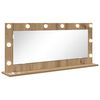 vidaXL Lustro toaletowe Dąb rzemieślniczy 100 x 45 x 18 cm Prostokątny