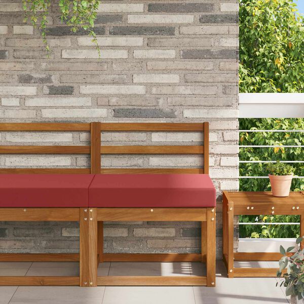 vidaXL Poduszka do sofy na zewnątrz czerwone wino 60 x 60 x 8 cm