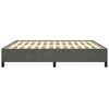 vidaXL Rama łóżka bez materaca, ciemnoszara, 180x200 cm, aksamitna