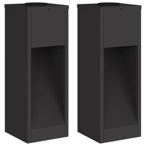 vidaXL Solarna Lampa LED na Ścieżkę 2 pcs Czarny