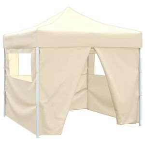 vidaXL Namiot Imprezowy Kremowy 291 x 291 x 315 cm Materiał Oxford