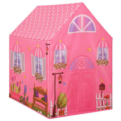 vidaXL Namiot do zabawy dla dzieci, różowy, 69x94x104 cm