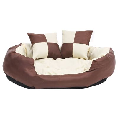 vidaXL Dwustronna poduszka dla psa, możliwość prania, 85x70x20 cm