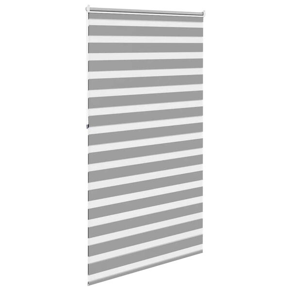 vidaXL Roleta Zebra 120,9x230 cm Szerokość tkaniny 116,7 cm szara