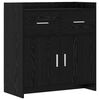 vidaXL Bufet Czarny dąb 75 x 36 x 80 cm Drewno inżynieryjne
