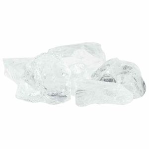 vidaXL Kamienie Ogrodowe Biały 12 cm Szkło