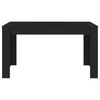 vidaXL Stół jadalniany, czarny 140x74,5x76 cm, materiał drewnopochodny