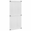 vidaXL Drzwi do stodoły CORONA 100 x 210 cm Lite drewno sosnowe Biały