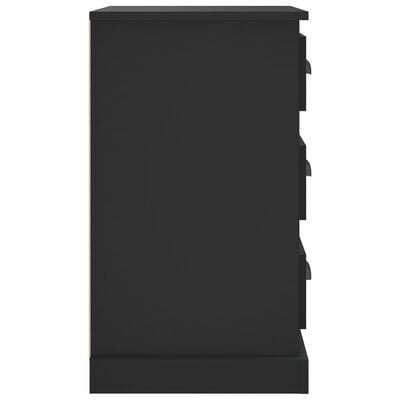 vidaXL Szafka nocna, czarna, 39x39x67 cm, materiał drewnopochodny