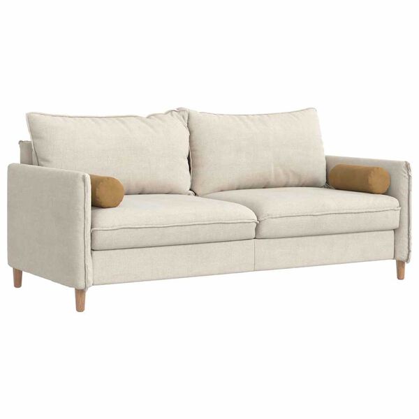 vidaXL Poduszki Wałkowe 2 pcs Brązowy Ø 15 x 40 cm Tkanina sztruksowa