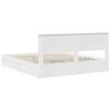vidaXL Ł&oacute;żko z miejscem do przechowywania Biały 180 x 200 cm