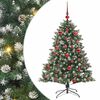 vidaXL Sztuczna choinka Zielony 150 cm PVC, plastik i stal