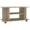 vidaXL Szafka pod TV, dąb sonoma, 80x40x45 cm, materiał drewnopochodny
