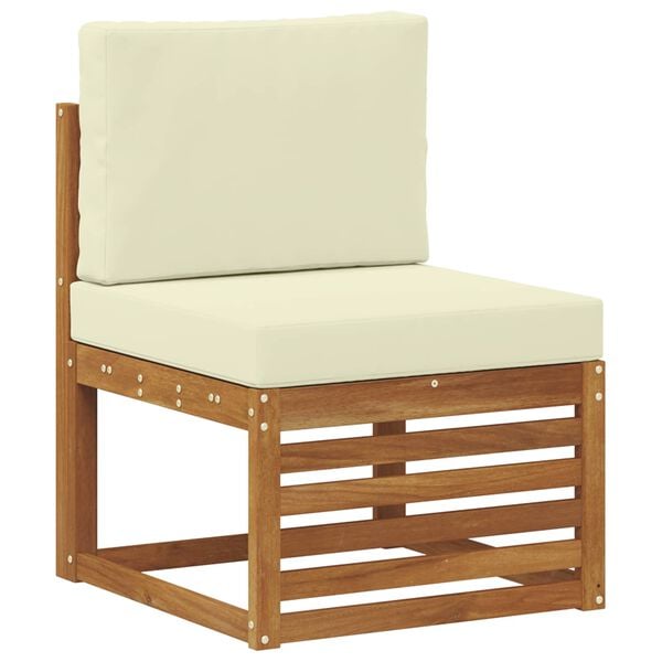 vidaXL Zestawy mebli 5 pcs Naturalny i Kremowy Materiał drewnopochodny