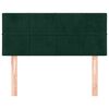 vidaXL Zagł&oacute;wek do ł&oacute;żka, ciemnozielony, 100x5x78/88 cm, aksamit