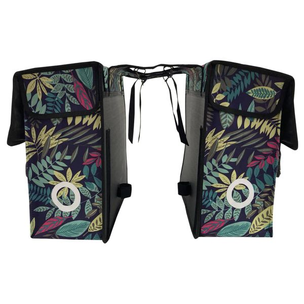 Willex Podw&oacute;jne sakwy rowerowe City Forest, 34 L, zielone