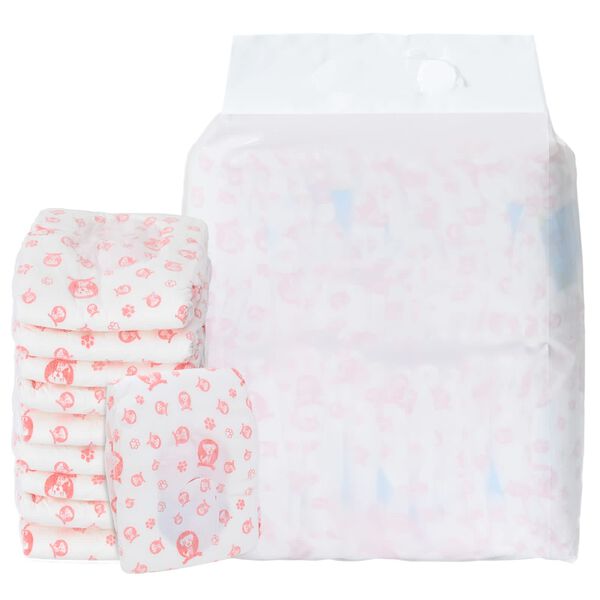 vidaXL Jednorazowa pielucha dla ps&oacute;w samic 50 pcs Biały M