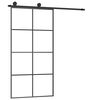 vidaXL Drzwi przesuwne a akcesoriami, 102,5x205 cm, ESG i aluminium