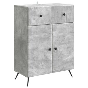 vidaXL Bufet Betonowy szary 66 x 34,5 x 90 cm Drewno inżynieryjne