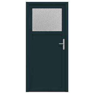 vidaXL Drzwi Wejściowe Boczne 88 x 198 cm PVC antracytowy