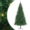 vidaXL Sztuczna choinka z podstawą Zielony 300 cm PVC, Metal i Plastik
