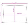 vidaXL Prostokątny żagiel ogrodowy, tkanina Oxford 2,5x4,5 m, czerwony