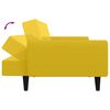 vidaXL 2-osobowa kanapa, ż&oacute;łta, tapicerowana aksamitem