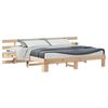 vidaXL Ramka ł&oacute;żka Brązowy 180 x 200 cm Lite drewno sosnowe