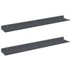 vidaXL P&oacute;łka wisząca 2 pcs Antracyt 60 x 8,5 x 2,5 cm Stal