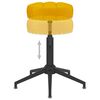 vidaXL Obrotowe krzesła stołowe, 2 szt., musztardowe, obite aksamitem