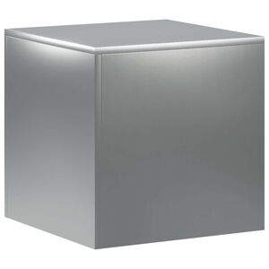vidaXL Stojak na rośliny srebrny 40 x 40 x 40 cm Stal