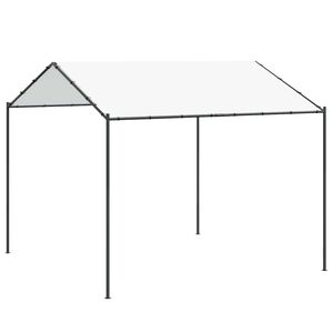 vidaXL Altana 4 x 4 x 2,6 m Biały Stal i poliester 180 gsm