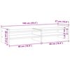 vidaXL Podstawka pod monitor, dąb sonoma, 100x27x20 cm