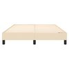vidaXL Ł&oacute;żko kontynentalne, kremowa, 140x200 cm, obita tkaniną
