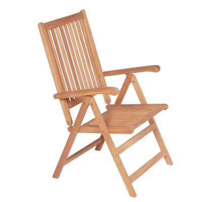 vidaXL Rozkładane krzesła ogrodowe, 6 szt., lite drewno tekowe